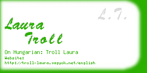 laura troll business card